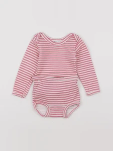 Petit Bateau - ensemble rose - 18 mois