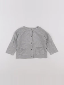 Vertbaudet - gilet argent - 18 mois