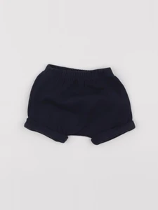Petit Bateau - short bleu - 6 mois