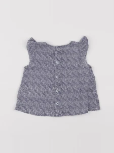 Boutchou - blouse bleu - 6 mois