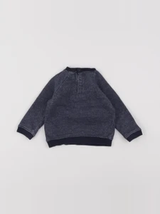 Boutchou - sweat bleu - 12 mois