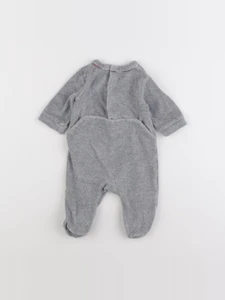 Jacadi - pyjama velours gris - 3 mois
