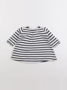 Petit Bateau - robe bleu - 6 mois