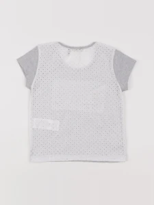 IKKS - tee-shirt gris - 4 ans