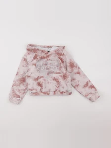 IKKS - sweat blanc, rose - 6 ans