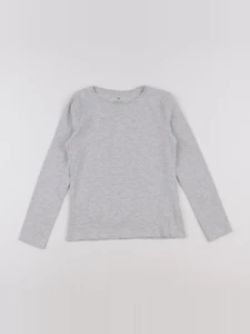 H&M - tee-shirt gris - 8/10 ans