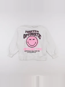 Zara - sweat imprimé au dos blanc - 10 ans