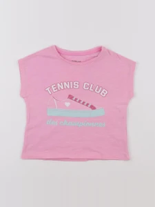 Vertbaudet - tee-shirt rose - 4 ans