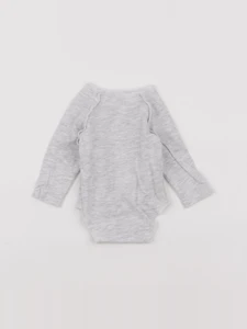 Tape à l'oeil - body gris - 0 mois
