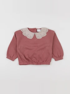 Vertbaudet - sweat rose - 24 mois