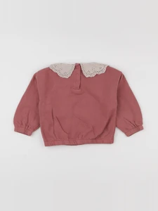Vertbaudet - sweat rose - 24 mois