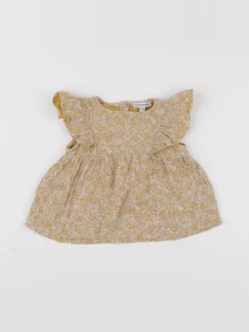 Vertbaudet - blouse jaune - 9 mois