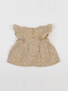 Vertbaudet - blouse jaune - 9 mois