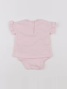 Vertbaudet - body tee-shirt rose - 3 mois