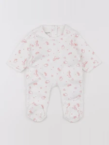 Vertbaudet - pyjama coton blanc - 0 mois
