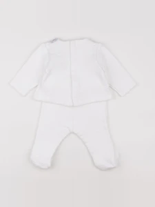 Jacadi - ensemble blanc - 12 mois