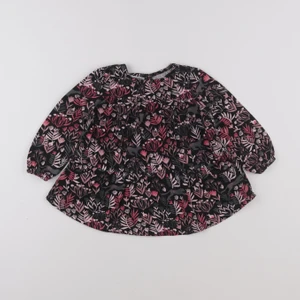 Vertbaudet - robe noir, rose - 2 ans
