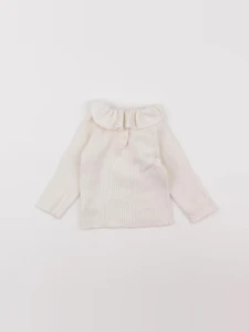 Vertbaudet - pull beige - 6 mois