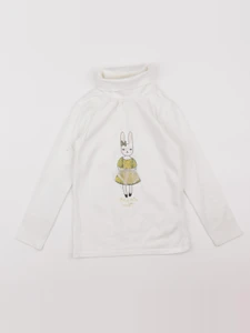 Vertbaudet - tee-shirt blanc - 6 ans