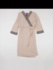 Seraphine - robe de chambre grossesse marron - s