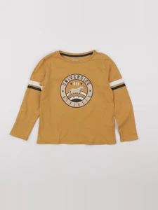 Vertbaudet - tee-shirt jaune, or - 5 ans