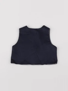 Petit Bateau - gilet bleu, argent - 6 mois