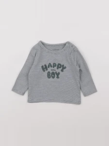 Vertbaudet - tee-shirt gris - 6 mois