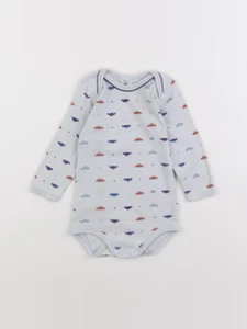 Petit Bateau - body gris - 12 mois