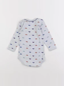 Petit Bateau - body gris - 12 mois