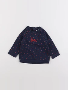 Vertbaudet - sweat bleu - 3 mois