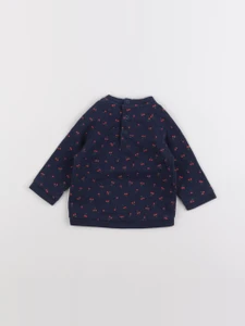 Vertbaudet - sweat bleu - 3 mois