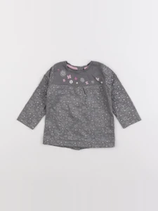 Vertbaudet - tee-shirt gris - 6 mois