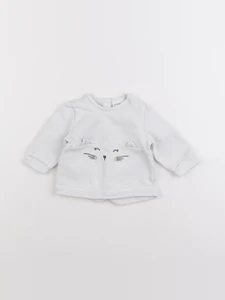 Vertbaudet - sweat gris - 3 mois