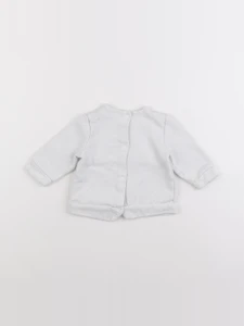 Vertbaudet - sweat gris - 3 mois