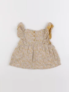 Vertbaudet - blouse jaune - 6 mois