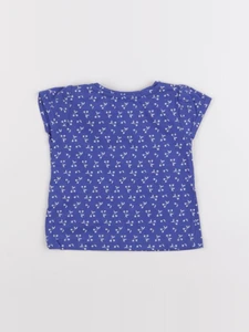 Vertbaudet - tee-shirt bleu - 6 mois