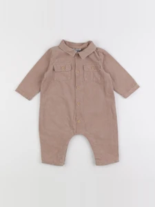 Vertbaudet - combinaison marron - 6 mois