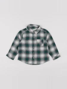 Vertbaudet - chemise blanc, vert - 18 mois
