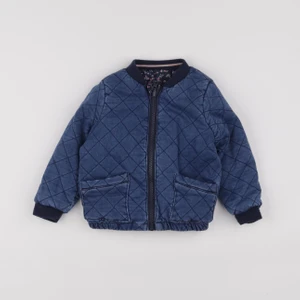 Vertbaudet - veste réversible bleu - 3 ans