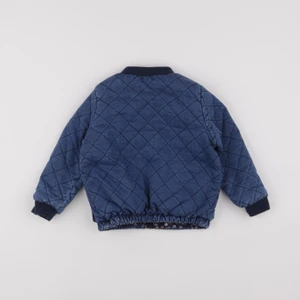 Vertbaudet - veste réversible bleu - 3 ans