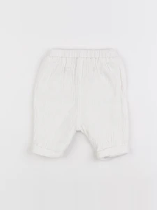 Vertbaudet - pantalon blanc - 1 mois