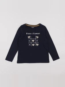 Vertbaudet - tee-shirt bleu - 5 ans