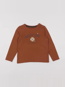 Vertbaudet - tee-shirt marron - 5 ans