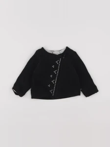 IKKS - sweat noir - 12 mois
