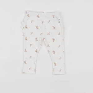 Petit Bateau - legging volants au dos blanc - 6 mois