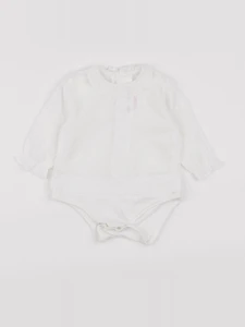 Zara - body blouse blanc - 1/3 mois