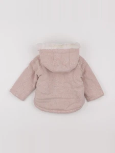Vertbaudet - manteau rose - 18 mois