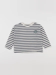 Vertbaudet - tee-shirt blanc, bleu - 3 ans