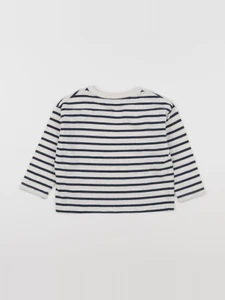 Vertbaudet - tee-shirt blanc, bleu - 3 ans