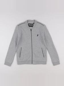 IKKS - sweat imprimé au dos gris - 12 ans